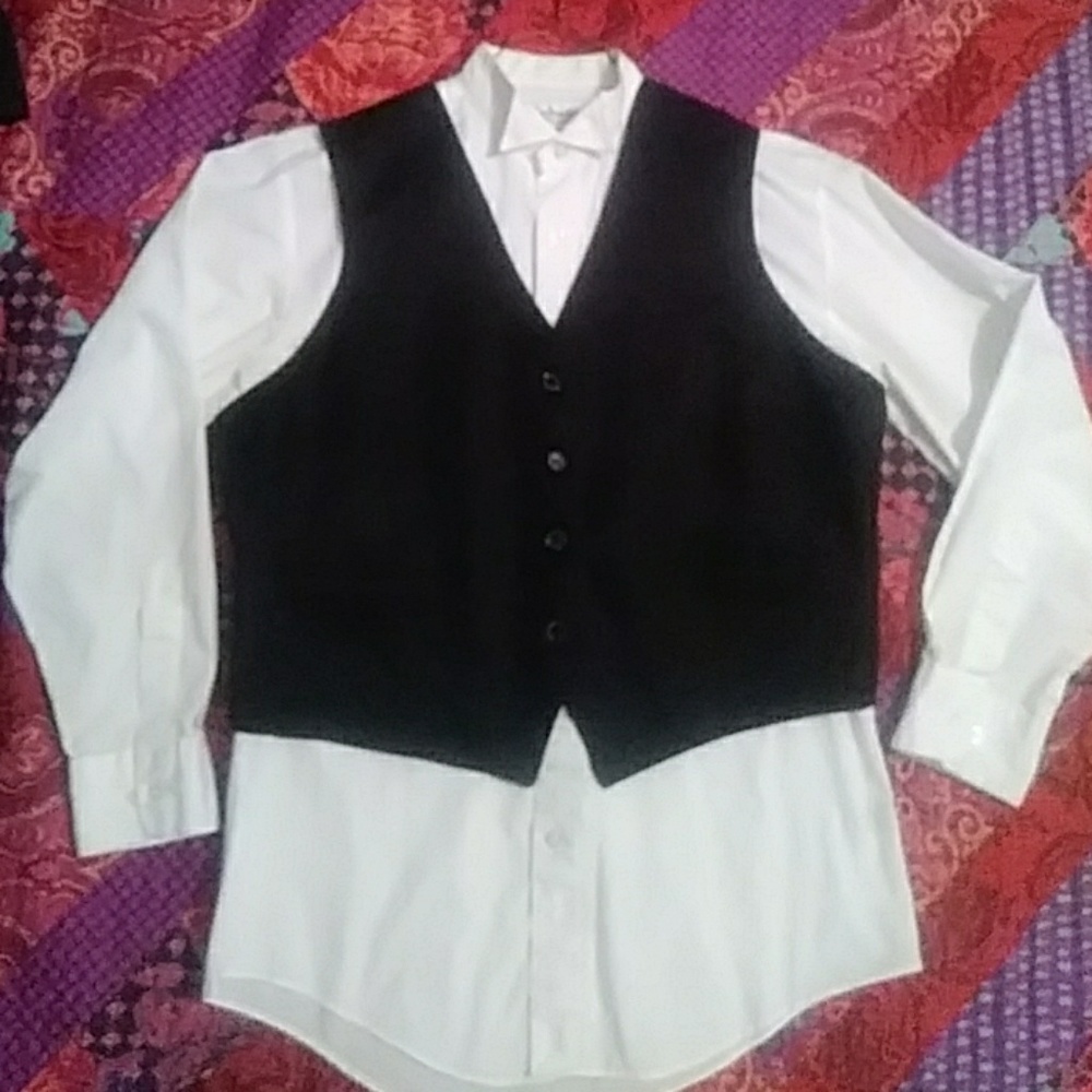 Mens tuxido shirts & vest